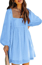 Chiffon-Babydoll-Kleid